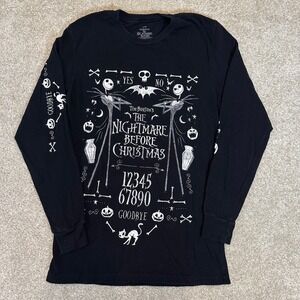 Nightmare Before Christmas Long Sleeve Shirt Ouija Board Jack Skellington size S